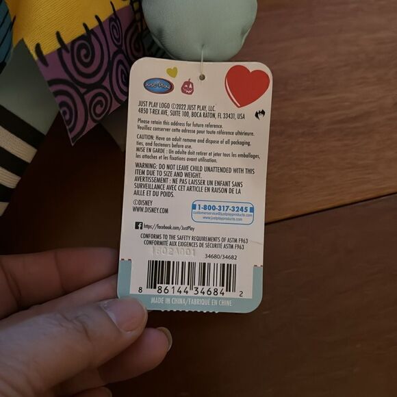 NWT Disney Valentines Day Nightmare Before Christmas 17 in Jack and Sally Plush - Picture 3 of 7